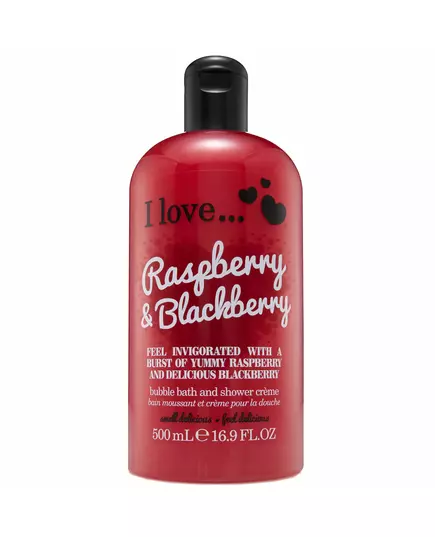 I Love Raspberry & Blackberry Body Wash, 500 ml