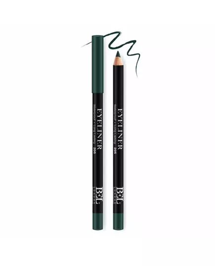 Bel London BEL London Hydrogenated Vegetable Oil Waterproof Colour Long Lasting Gel Pencil Eyeliner 205 Green, 0.8 g