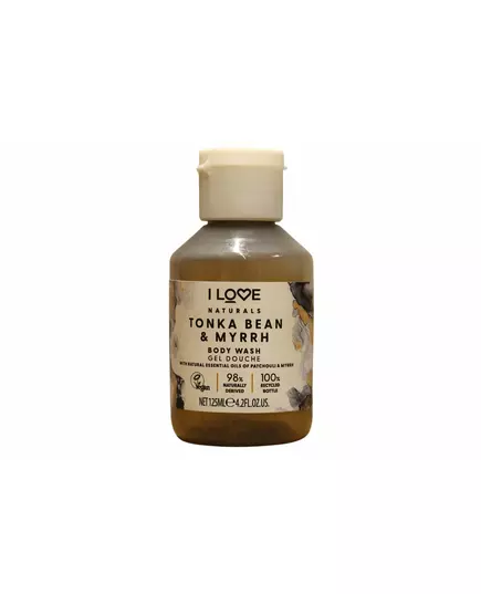 I Love Naturals Collection Vegan Tonka Bean & Myrrh Hydrating Shower Gel For All Skin Types, 125 ml, image 2
