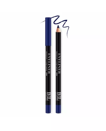 Bel London BEL London Hydrogenated Vegetable Oil Waterproof Colour Long Lasting Gel Pencil Eyeliner 204 Blue, 0.8 g
