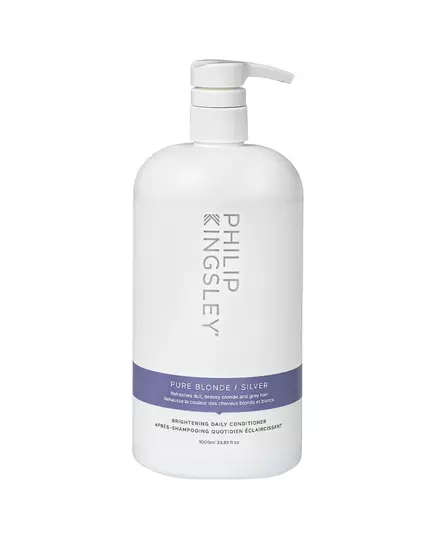 Philip Kingsley Pure Blonde/Silver Brightening Après-shampooing Pour la protection de la couleur, 1000 ml
