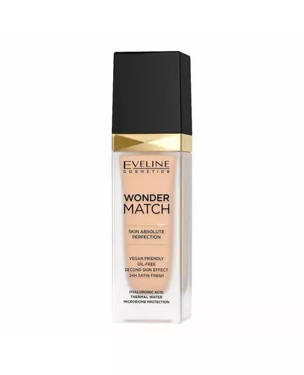 Eveline Cosmetics Wonder Match Skin Absolute Perfection Sans huile Fond de teint liquide 16 Beige clair, 30 ml
