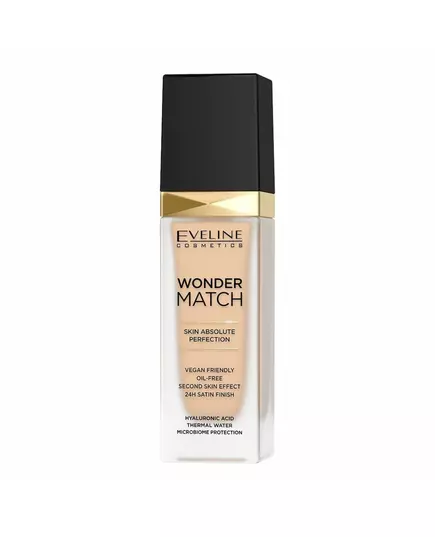 Eveline Cosmetics Wonder Match Skin Absolute Perfection Liquid Foundation 11 Almond, 30 ml