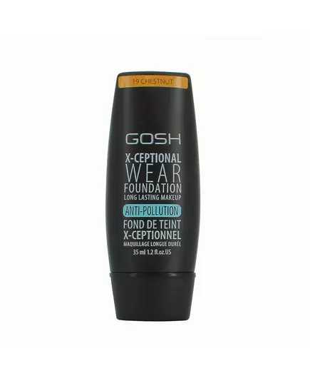 Gosh X-CEPTIONAL WEAR FOUNDATION long lasting makeup #19-chestnut, 35 ml