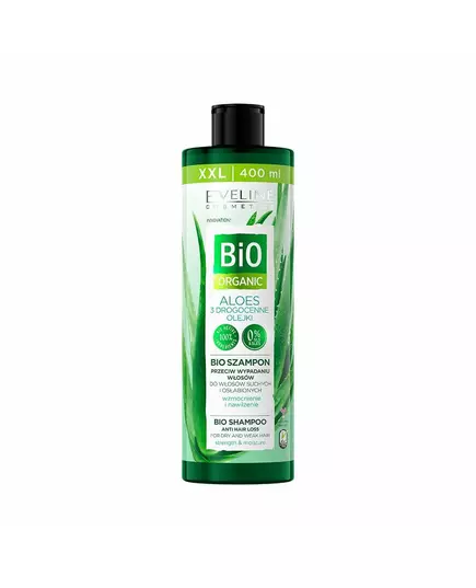Eveline Cosmetics Bio Organic Aloe Haarshampoo Gegen Haarausfall, 400 ml