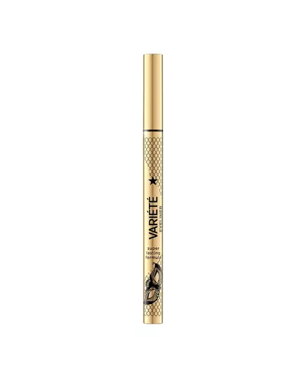 Eveline Cosmetics Variete Wasserdicht Bleistift Intensiv Flüssiger Eyeliner Ultra Black, 4 ml