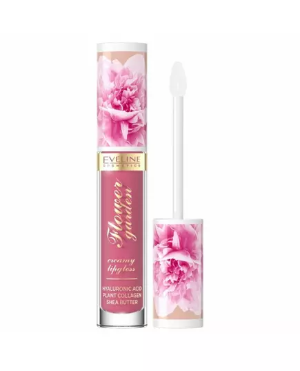 Eveline Cosmetics Flower Garden Brillant Gloss à lèvres 03 Magnolia Charm, 4,5 ml
