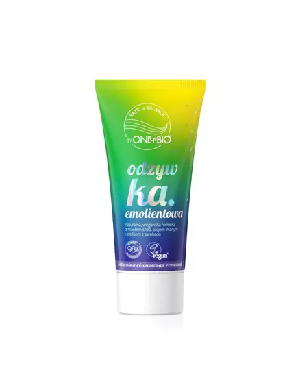 OnlyBio Hair Balance Emollient Sheabutter Haarspülung Anti-Frizz, 50 ml, Bild 2