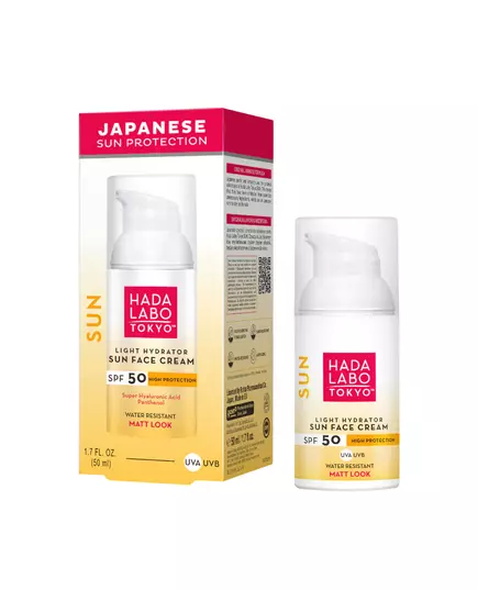 Hada Labo Tokyo Sun Acide hyaluronique Hydratant Crème solaire Pour le visage SPF 50, 50 ml, image 2