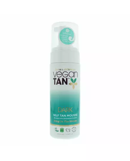 Vegan Tan Dark Tan Vegan Bronzing Self-Tanning Mousse, 150 ml