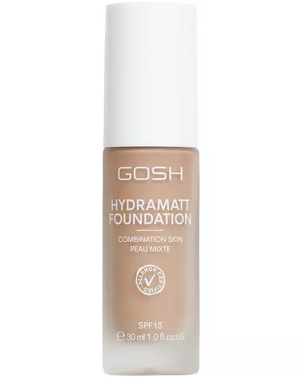 Gosh Hydramatt Matte Liquid Foundation 012N Medium Dark SPF15, 30 ml