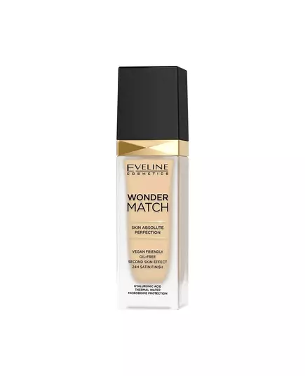 Eveline Cosmetics Wonder Match Skin Absolute Perfection Hydrating Liquid Foundation 05 Light Porcelain, 30 ml