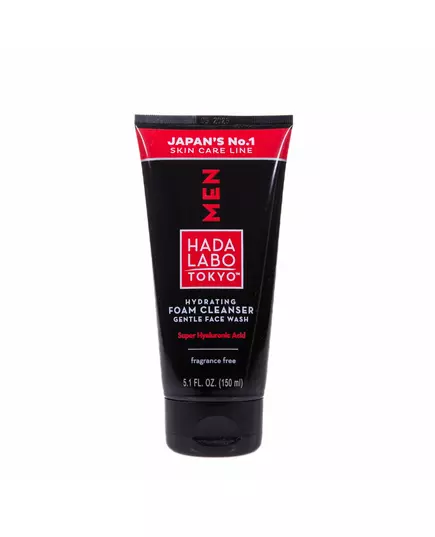 Hada Labo Tokyo Men Hyaluronsäure Beseitigt Unreinheiten Reinigungsschaum, 150 ml