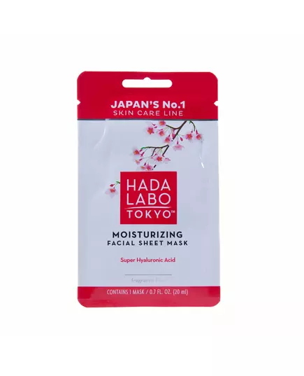Hada Labo Tokyo Hada Labo Hyaluronic Acid Moisturizing Sheet Mask Face, 20 ml