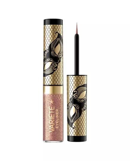 Eveline Cosmetics Variete Wasserdicht Glänzend Flüssiger Eyeliner 01 Sparkle Gold, 4 ml