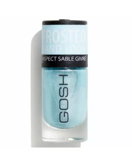Gosh Glittery Matt-Finish Nagellack 06 Gefrostetes weiches Blau, 8 ml