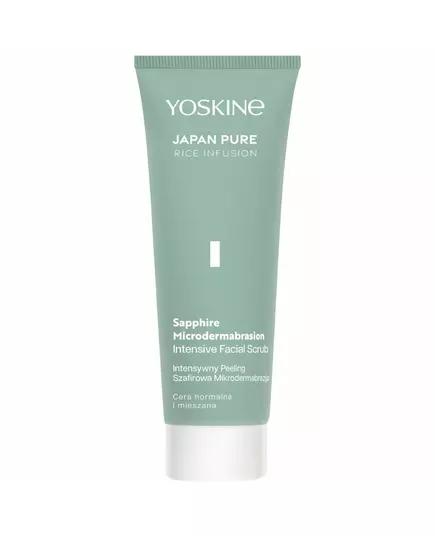 Yoskine Japan Pure Microdermabrasion au saphir Exfoliation Gommage nettoyant Visage, 75 ml