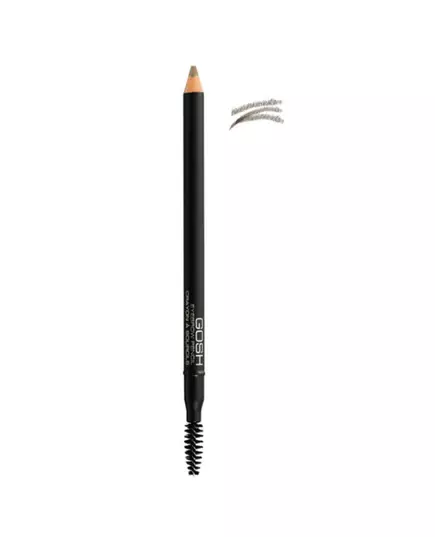 Gosh Defining Brow Eyebrow Cream Pencil & Brush 2-In-1 03 Grey Brown, 1.2 g