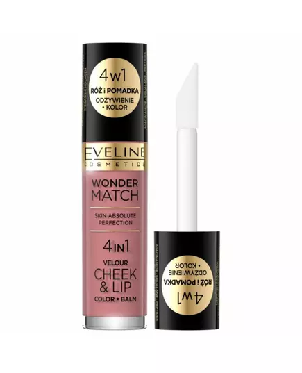 Eveline Cosmetics Wonder Match 4in1 Lip & Cheek Balm 2-In-1 02, 4.5 ml