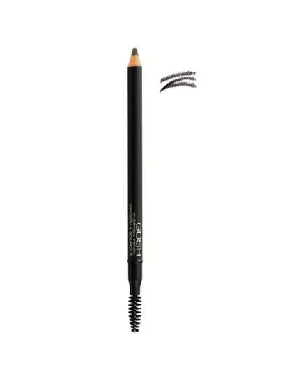 Gosh Gosh Eyebrow Cream Pencil & Brush 2-In-1 02 Black, 1.2 g