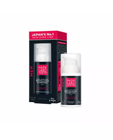 Hada Labo Tokyo Men Hydrogel Revitalisation Gel après-rasage, 50 ml, image 2