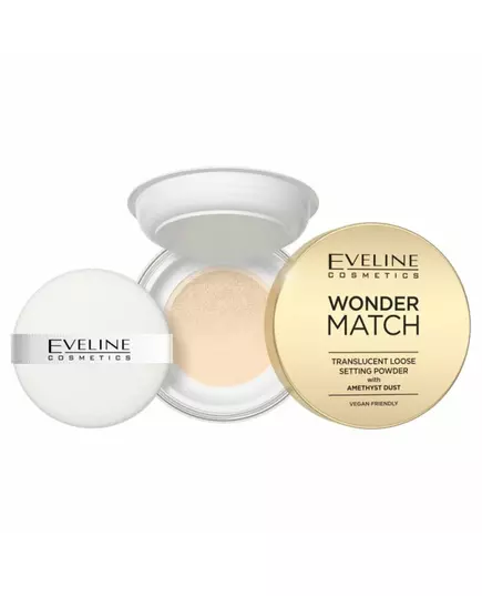 Eveline Cosmetics Wonder Match Loses Fixierpuder Durchscheinend, 6 g