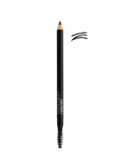 Gosh Gosh Eyebrow Cream Pencil & Brush 2-In-1 02 Black, 1.2 g, image 3