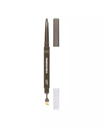 Wibo ProBrow Définir Crayon à sourcils et brosse 2-en-1 2 Chocolate Brown, 0,3 g