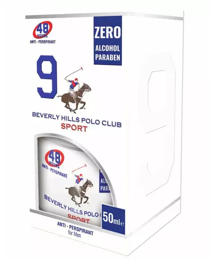 Beverly Hills Polo Club 1982 - Sport 9 Antitranspirant Deodorant Spray Für Männer, 50 ml