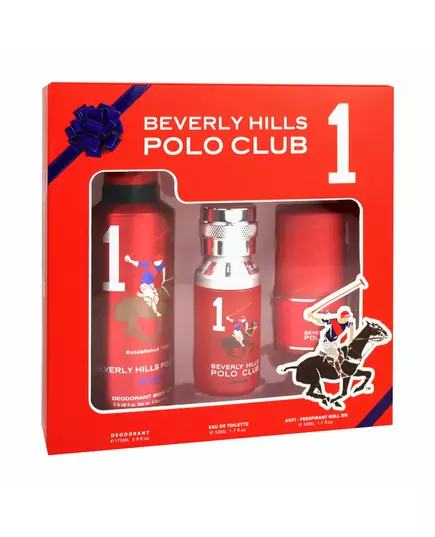 Gift Set Beverly Hills Polo Club: 1982 - Sport 1 Eau De Toilette For Men 50 ml + 1982 - Sport 1 Anti-Perspirant Deodorant Spray For Men 175 ml + 1982 - Sport 1 Anti-Perspirant Deodorant Roll-On For Men, 50 ml, image 2