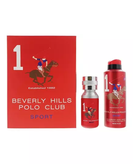 Gift Set Beverly Hills Polo Club: 1982 - Sport 1 Eau De Toilette For Men 50 ml + 1982 - Sport 1 Anti-Perspirant Deodorant Spray For Men, 50 ml
