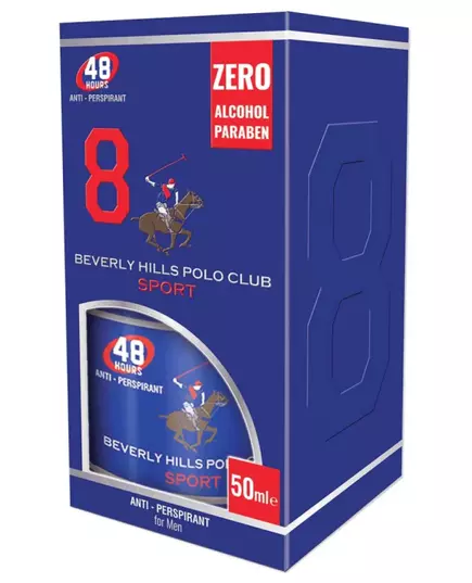 Beverly Hills Polo Club Sport Deodorant-Roll-On Für Männer, 50 ml