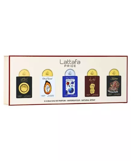 Set Lattafa: Nebras Eau De Parfum For Women 20 ml + Art Of Wood Eau De Parfum For Women 20 ml + Art Of Universe Eau De Parfum For Women 20 ml + Ansaam Gold Eau De Parfum For Women 20 ml + Kashan Eau De Parfum For Women, 20 ml