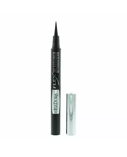 IsaDora Flex Tip crayon eyeliner liquide Intense Crayon eyeliner en gel 80 Noir de carbone, 1,2 ml