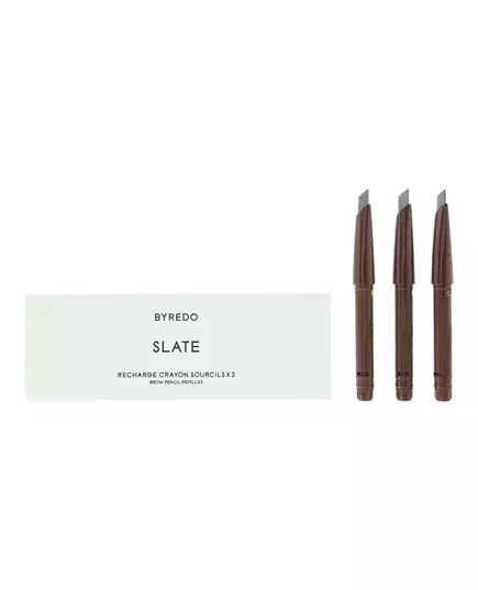 Set Trio Byredo All-In-One Crayon à sourcils crème 05 Ardoise Recharge, 3 pièces