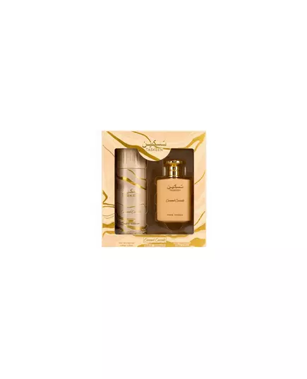 Taskeen Caramel Cascade Eau de Parfum 100ml + Deodorant Spray, 100 ml