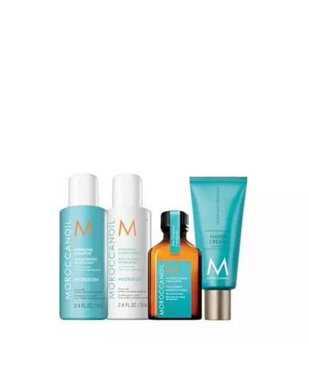 Set Moroccanoil: Hydration Paraben-Free Hair Shampoo Moisture And Shine 70 ml + Hydration Hair Conditioner For Hydration 70 ml + Hydration Hair Oil Treatment Hydrating 25 ml + Fragrance Originale Hyaluronic Acid Nourishing Hand Cream, 70 ml, Bild 2