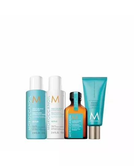 Set Moroccanoil: Repair Paraben-Free Hair Shampoo For Moisturizing 70 ml + Repair Paraben-Free Hair Conditioner For Moisturizing 70 ml + Hydration Hair Oil Treatment Hydrating 25 ml + Fragrance Originale Hyaluronic Acid Nourishing Hand Cream, 70 ml, image 3