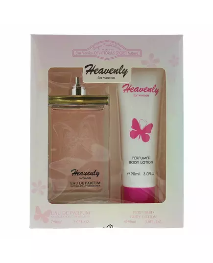 Set Designer French: Heavenly Eau De Parfum For Women 90 ml + Heavenly Hydrates Body Lotion, 90 ml