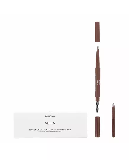 Byredo All-In-One Präzision Beidseitig Augenbrauencreme-Stift & Bürste 2-in-1 02 Sepia, 0,5 g