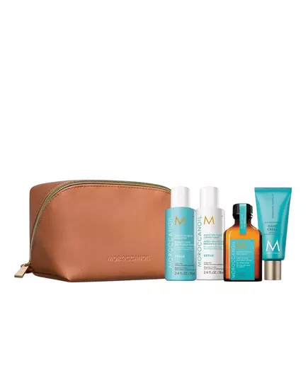 Set Moroccanoil: Repair Paraben-Free Hair Shampoo For Moisturizing 70 ml + Repair Paraben-Free Hair Conditioner For Moisturizing 70 ml + Hydration Hair Oil Treatment Hydrating 25 ml + Fragrance Originale Hyaluronic Acid Nourishing Hand Cream, 70 ml