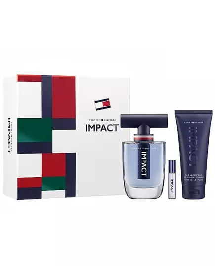 Set Tommy Hilfiger: Impact Eau De Toilette For Men 100 ml + Impact Eau De Toilette For Men 4 ml + Impact Shower Gel Body, 100 ml