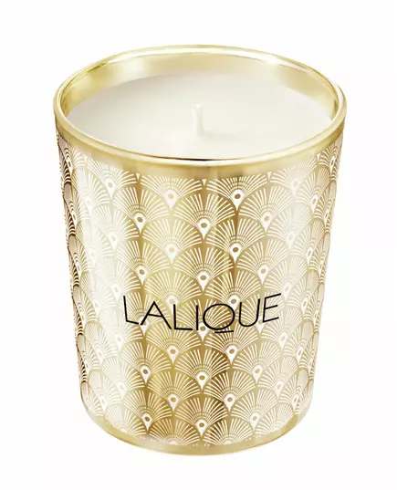Lalique Noir Premier - Plume Blanche 1901 Floral Woody Musk Scented Candle, 190 g