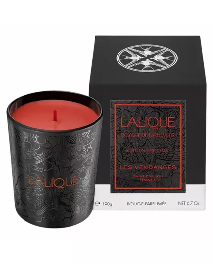 Lalique Les Vendanges Saint-Emilion France Woody Fruity Scented Candle, 190 g, image 2