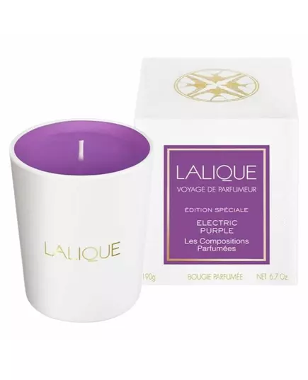 Lalique Les Compositions Parfumees - Electric Purple Boisé Fruité Bougie parfumée, 190 g, image 2