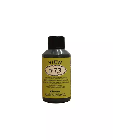 Davines View Demi-Permanent Hair Dye 7.3, 60 ml