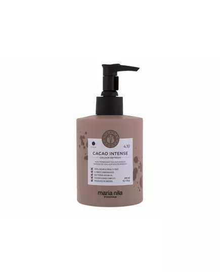 Maria Nila Colour Refresh Végan Masque crème colorant pour cheveux Pour rafraîchir la couleur 4.10 Cacao Intense, 300 ml