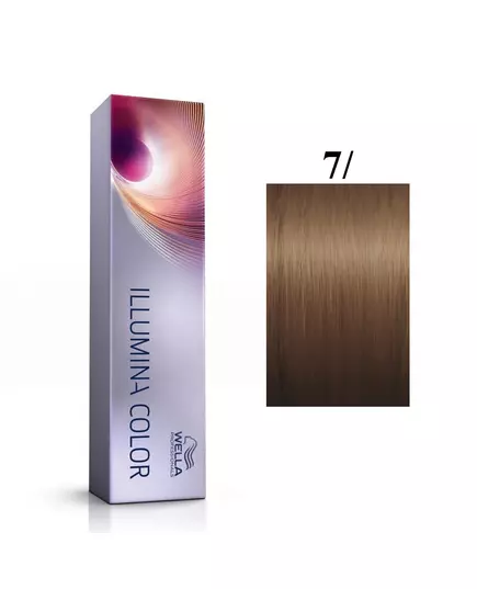 Wella Professionals Illumina Color Teinture permanente pour cheveux 7/ Medium Blonde, 60 ml