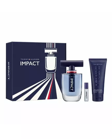 Set Tommy Hilfiger: Impact Eau De Toilette For Men 50 ml + Impact Eau De Toilette For Men 4 ml + Impact Shower Gel Body, 3 pcs