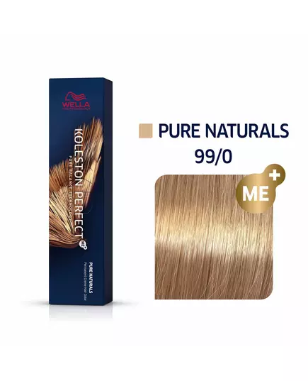 Wella Professionals Koleston Perfect Me+ Permanent Hair Dye 99/0 Bright Blonde Natural Intense, 60 ml